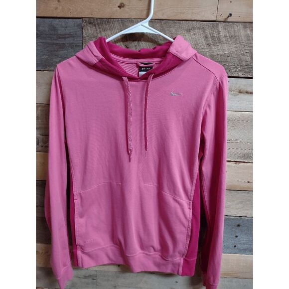 Nike Hot Pink Pullover Hoodie Women's Size Medium Dri-fit - Picture 1 of 3